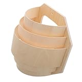 DECHOUS Holz Lampenschirm für Sauna Hitzebeständig und Lichtdurchlässig Kleines Saunazubehör...