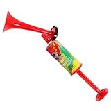 FAVOMOTO Air Horn, Handheld Luftdruck Fanfare Pumpe, Metall Klassische Air Horns Fahrrad Signalhorn...