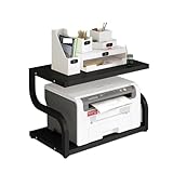 Desktop-Druckerständer mit Stauraum, 2-stöckiges Regal für Büro und Zuhause, strapazierfähig,...