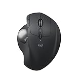 Logitech MX Ergo S Advanced kabellose Trackball-Maus, über USB-C wiederaufladbare kabellose...