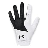 Under Armour Mens Full Finger Gloves Ua Medal Golf Glove, Black, 1349705-001, LML