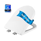 Ibergrif WC Sitz mit Absenkautomatik-D Toilettendeckel Einfache Montage und Sauber,Klodeckel...