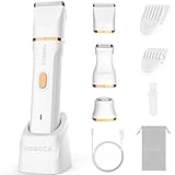 HEBECA Bikini Trimmer für Frauen - 3in1 Elektrorasierer für Frauen mit Gesichtstrimmer &...