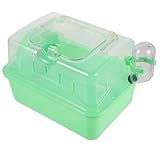 YARNOW Hamsterkäfig mit Panoramadach Kunststoff Kleintierhaus für Zwerghamster und Meerschweinchen...