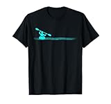 Kajak Fahren Minimalistischer Kajakfahrer T-Shirt