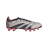 adidas Unisex Predator Pro MG Fußballschuh Platinum Metallic/Aurora Black/Turbo 40