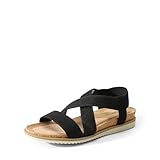 DREAM PAIRS Damen-Espadrilles mit offener Zehenpartie, elegante Plateau-Sandalen zum...