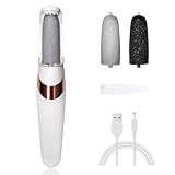 UQQU Elektrische Fußfeile, Elektrischer Hornhautentferner für Füße, Wiederaufladbare Elektrische...