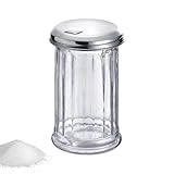 Westmark Zuckerstreuer, Fassungsvermögen: 300 ml, Glas/Rostfreier Edelstahl, New York,...