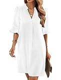 Famulily Damen Hemd Kleider Casual Party Kleider Sundress Midi Kleider Boho Kleid für Frauen Sommer...