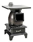 Holzofen für den Innenbereich, effiziente Heizung mit Gusseisenkonstruktion für Zuhause und...