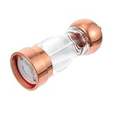 Toyvian Manuelle Pfeffermühle Acryl mit Verstellbarem Keramikmahlwerk Ergonomisch Roségoldener...