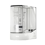 Home Deluxe - Duschtempel All IN 2in1 - Weiß, 170 x 90 x 220 cm Links - inkl. Regendusche,...