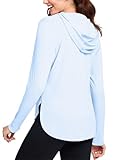 JTSONN Damen Langarmshirts UV Schutz Sportshirt UPF 50+ Laufshirt Leicht Atmungsaktive T-Shirt...