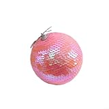 CashMuch 10 cm große Weihnachtskugel, Weihnachtsbaumschmuck, Hängeanhänger, Rosa,...