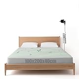 WingFly Erdungs-Spannbetttücher 100x200 Erdungsbettlaken Erdungsmatte mit EU Erdungskabel...