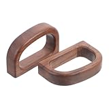 MAGICLULU 2 Stück Ergonomischer Holzbechergriff aus Walnussholz Hitzebeständig und Vielseitig...