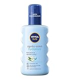 NIVEA SUN After Sun Spray (1 x 200 ml), Feuchtigkeitsspendendes Körperspray mit Bio-Aloe Vera für...
