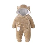 JiAmy Baby Winter Fleece Overall Mit Kapuze Mädchen Jungen Schneeanzüge Warm Strampler Outfits...