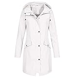 EMATOP angebote des tages heute Lang Regenmantel Damen Wasserdicht Atmungsaktiv Regenjacke Sommer...