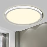 LQWELL® Deckenleuchte LED Deckenlampe, IP44 Wasserfest Badlampe Rund Flach 18W 4000K 1980LM Modern...