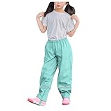 Unisex Regenhose Kinder Matschhose Regenlatzhose Ohne Träger Reflektorstreifen Regenbundhose...