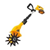 YUNRUX Elektro Bodenhacke 40MIN Arbeitszeit Akku Motorhacke 25 cm Arbeitstiefe 10.5cm Arbeitsbreite...