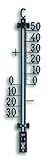 TFA Dostmann Analoges Thermometer, 12.5000, aus Metall, wetterfest, 16, 5cm hoch, mit...