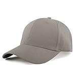 KELOYI Basecap Herren Sommer Damen Grau Baseball Cap Verstellbare Atmungsaktiv Kappe Baumwolle...
