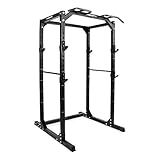 MSPORTS Power Rack Premium Cage H/B/T - 215x120x140 cm Kraftstation bis 200 kg Hantel Käfig Squat...