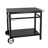 Royal Gourmet Grillwagen Grilltisch Outdoor Beistelltisch Garten Trolley Outdoorküche...