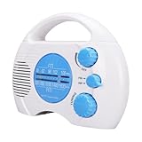 Qcwwy Duschradio, Wasserdichtes AM-FM-Badezimmerradio mit Elektronischer Abstimmung, für Feuchte...