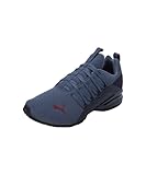 PUMA Herren Axelion Refresh Laufschuhe 43, Navy Inky Blue Dark Jasper Red