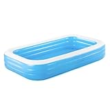 Bestway Family Pool Deluxe, aufblasbares Kinder-Planschbecken 305 x 183 x 56 cm