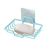Seifenschale für die Dusche, Wandmontage, selbstklebendes Abtropfgestell für Schwamm, Badezimmer,...