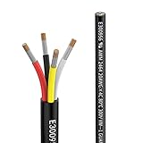 20awg 4×0,5mm² 5m Elektrischer Draht Kabel 4 adrig Verlängerungskabel UL2464 5V/12V/24V/300V...