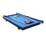 Cougar Mini Billardtisch Tragbar in Blau | Kleiner Pooltisch inkl. Zubehör | Indoor Pool/Billard...