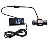 Digitales Motorrad-Wassertemperaturmessgerät mit Hygrometer-Sensor für DC 12 V Fahrzeuge,...