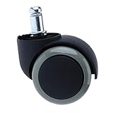 GYBBHia PGNEX Universalrollen für Stuhlrollen, Gummi, Polyurethan, Nylon, 5,1 cm, glatt und leise