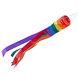 CIM Windsack - 100 Rainbow - UV-beständig und wetterfest - Ø11cm, Länge: 100cm - inkl....