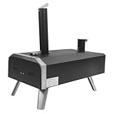 MasYosh Outdoor-Pizzaofen, Holzbefeuerter 12-Zoll-tragbarer Pizzabereiter aus Edelstahl mit...