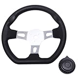 Ciieeo 270mm Pu Lenkrad Go Kart Lenkrad Ersatzlenkrad Modifikation Schwarz für Utv Offroad