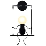 KAWELL Humanoid Kreative Wandleuchte Moderne Wandlampe Einfache Kerzen Wandleuchten Art Deco Max 60W...