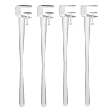 QIANMEI 45/71 cm Hohe Tischklemmenbeine, Verstellbare Füße for Metallmöbel, DIY-Couchtischbeine...