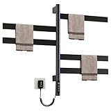 DOKKOME 180°Drehung Handtuchheizkörper Elektrisch Bad Handtuchtrockner Elektrisch HandtuchwäRmer...