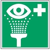 Schild Augenspüleinrichtung PVC 14,8 x 14,8 cm gemäß ASR A 1.3/DIN 4844 (Augenspülung, Notfall,...