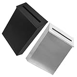 ELAYARD 2 Stück Wandbriefkasten aus Metall Wetterfester Vintage Briefkasten mit Einwurfschlitz...