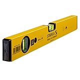 STABILA Wasserwaage Type 70, 40 cm, leichtes Alu-Profil, 1 Horizontal-Libelle, 1 Vertikal-Libelle,...