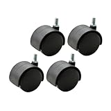 ZJXANMZ Robuste Bürostuhl-Rollen für Möbelwagen, drehbare Lenkrollen für Büroschreibtische,...