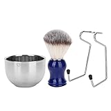 Cygmophing 3 teile/satz Bart Rasierpinsel Bart Pinsel Schüssel Ständer Set Edelstahl Bart Rasieren...